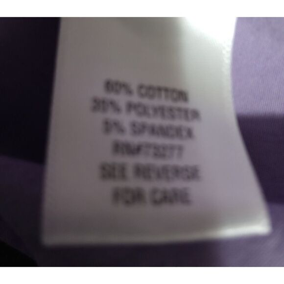 Apt 9 Shirt Ladies Extra Large Lavender Capped‎ Sleeve Button Front - Picture 6 of 7